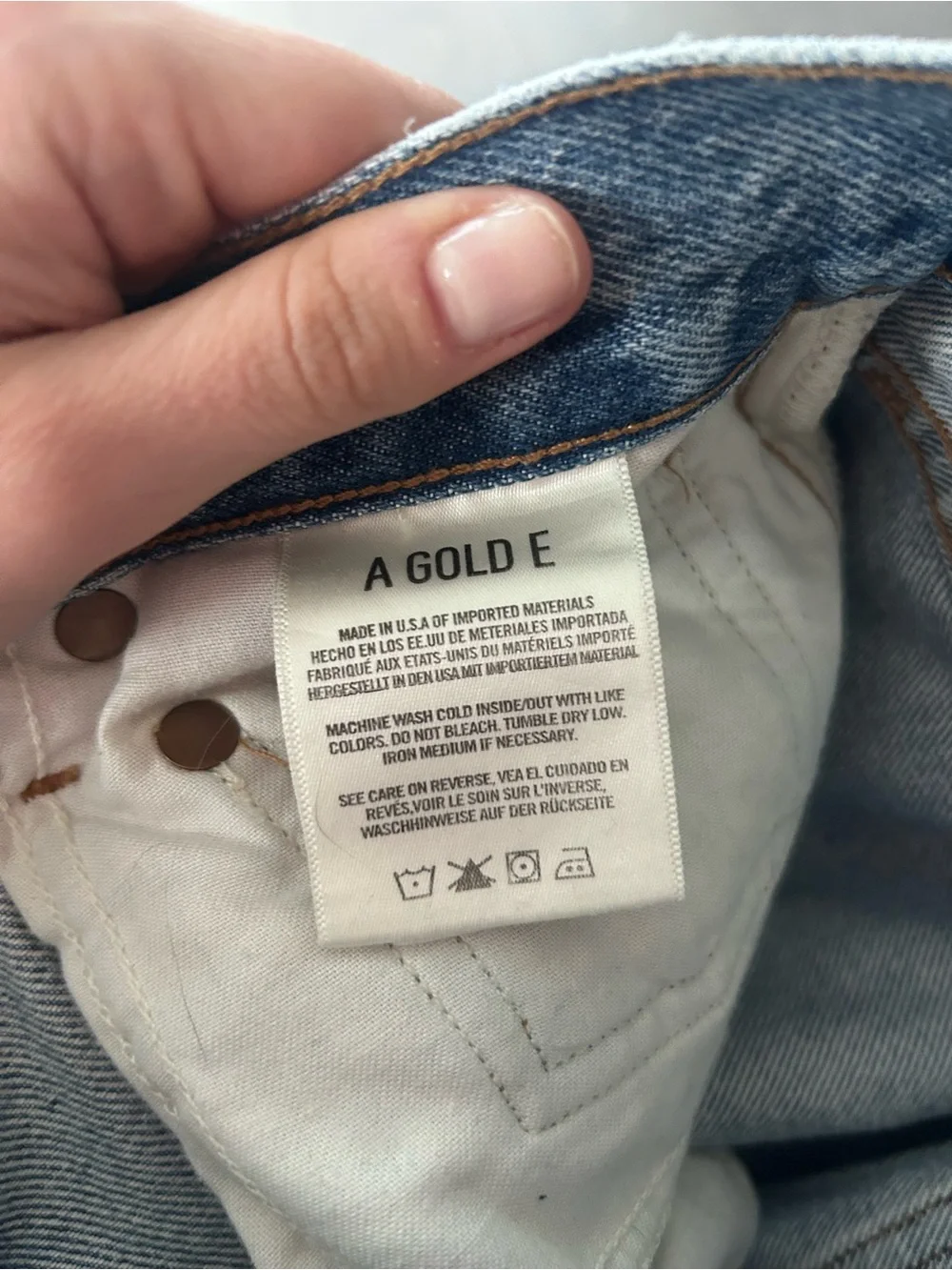 Agolde Denim Jeans Riley Cropped High Rise - Picture 6 of 9